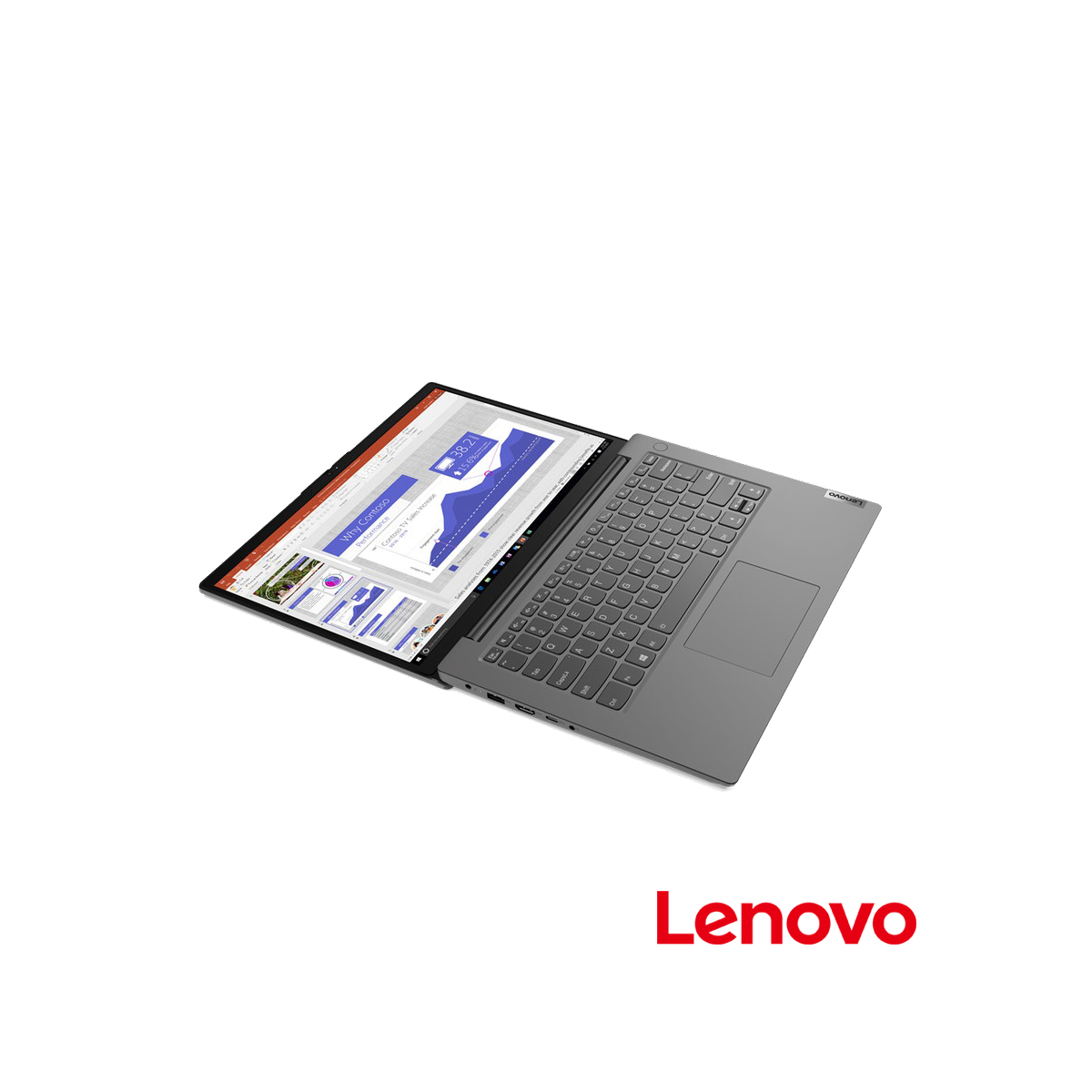 Jual Laptop Lenovo V14 G2 ITL-82KA00BDID Core i7 1165G7 8GB 512GB SSD Intel MX350 2GB 14inch FHD Windows10 Office2019 Iron Grey di Denpasar Bali