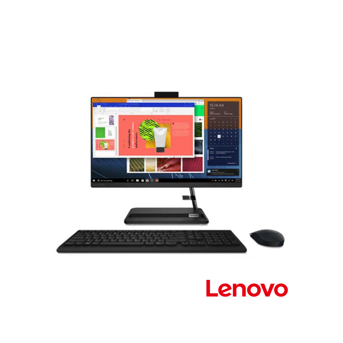 Jual PC All-in-One LENOVO IdeaCentre 3 22ITL6-F0G5009JID Intel Core i3 1115G4 4GB 256GB SSD 21.5 inch FHD Windows 11 Office 2021 Black di Denpasar Bali
