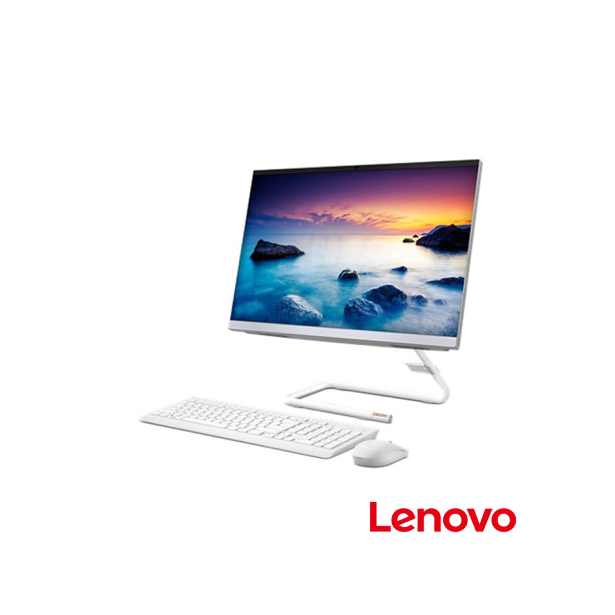Jual PC All-in-One LENOVO Ideacentre 3 22ADA05-F0EX0058ID AMD Ryzen 3 3250 8GB 1TB HDD 21.5" FHD Windows 10 Office 2019 White di Denpasar Bali